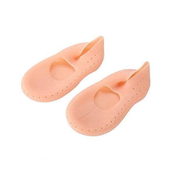Chaussettes en Silicone 2pcs, Chaussettes Hydratantes en Silicone Chaussettes Anti-dérapantes en Silicone pour Pieds Complets