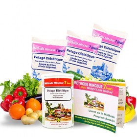 Annedelona 84 Soupes aux Choux Minceur Brûle Graisses. Riche en Protéine Pauvre en Graisse. Naturelle Efficace. 3x300g Cure