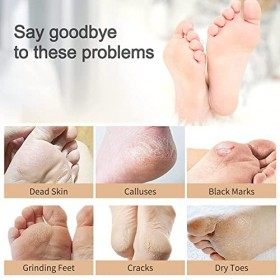 Masque Pied LA.PERSONAL, Masque Pied Peeling, Râpe à pédicure, pour Soft Tender Feet Démaquillant Exfoliant Peeling Off Peau 