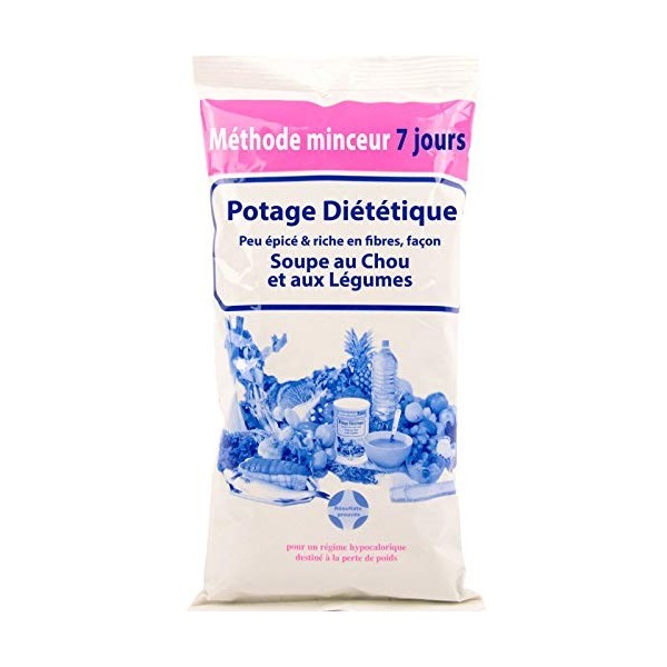 28 Soupes Potage Diététique au Chou et Légumes. Riche en Fibre et Protéine. Sans Graisse. Cure Méthode Minceur 7 Jours 1 Na