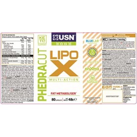 USN Phedra Cut Lipo XT 60 Comprimés