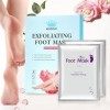 WOOZHI Masque Pied Peel 2 Pairs Masque Peeling Exfoliant Pieds Anti-callosités Chaussette Hydratante Soin Pieds Efficace po