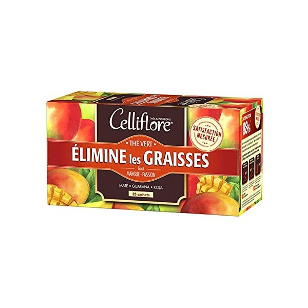 Celliflore Thé Vert Brûle Graisse 25 Sachets