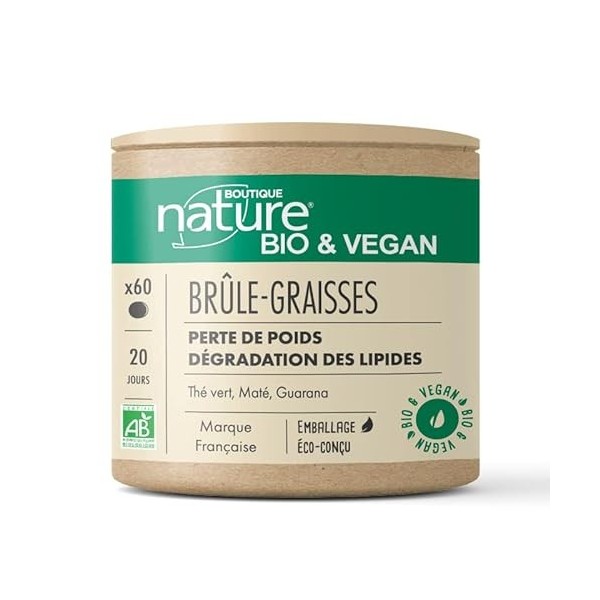 Boutique Nature - Brûle-graisses bio & Vegan 60 comprimés 