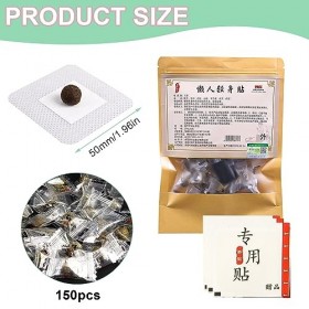 150 Pièces Mugwort Navel Sticker, Patch Ventre Plat, Patch pour le Nombril, Patch Daide au Sommeil pour Taille et le Ventre,