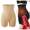 Asfnn Angelslim Negative Oxygen ION Fat Burning Tummy Control & Detox Bodysuit Color : Skin, Size : M 40-57KG 