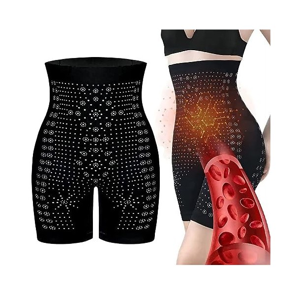 Asfnn Angelslim Negative Oxygen ION Fat Burning Tummy Control & Detox Bodysuit Color : Skin, Size : M 40-57KG 