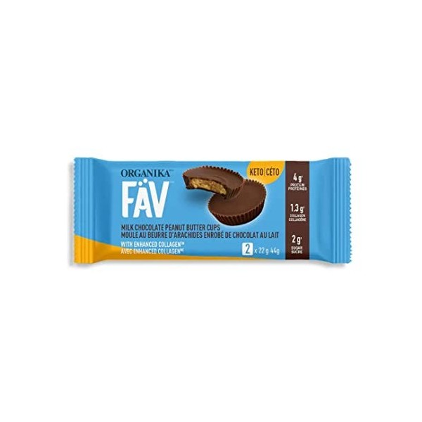 FäV™ Milk Chocolate Peanut Butter Cup W/Enhanced Collagen™ 2PK x 20