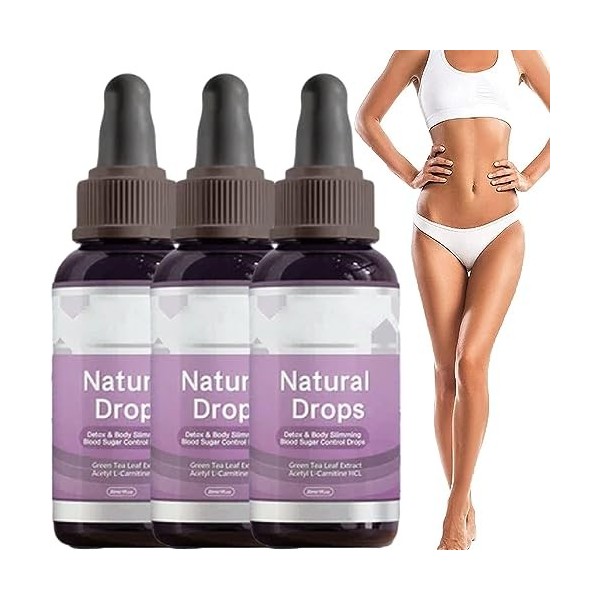 AAF Natural Detox & Body Sculpting Blood Sugar Drops Pro, AAF Sculpting Blood Sugar Drops Pro, Gouttes Détox, Coupe-faim Effi