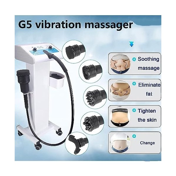 Machine de perte de poids corporelle complète, brûleur de graisse à vibration G5, avec 5 têtes, pour les bras, la taille, les