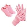 Pinkiou Soften SPA Gel Gants hydratants et chaussettes pour hydrater les soins de la peau fissurés rose 