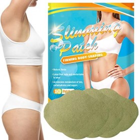 Odavom Lot de 10 autocollants minceur naturels à base de plantes - Pansements abdominaux pour perdre du poids et façonner la 