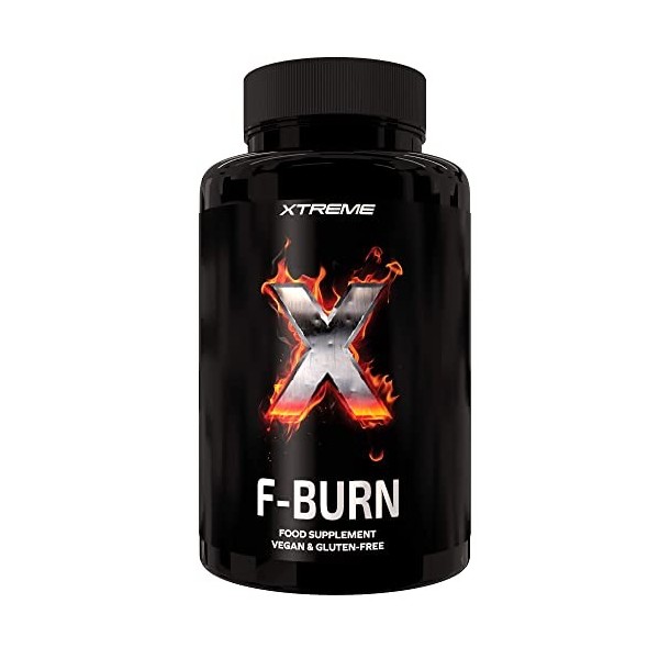 Xtreme F-Burn | Ingrédients 100% Naturels de Brûleur de Graisses | 100 Pilules de Perte de Poids Keto Vegan Maca & Garcinia P