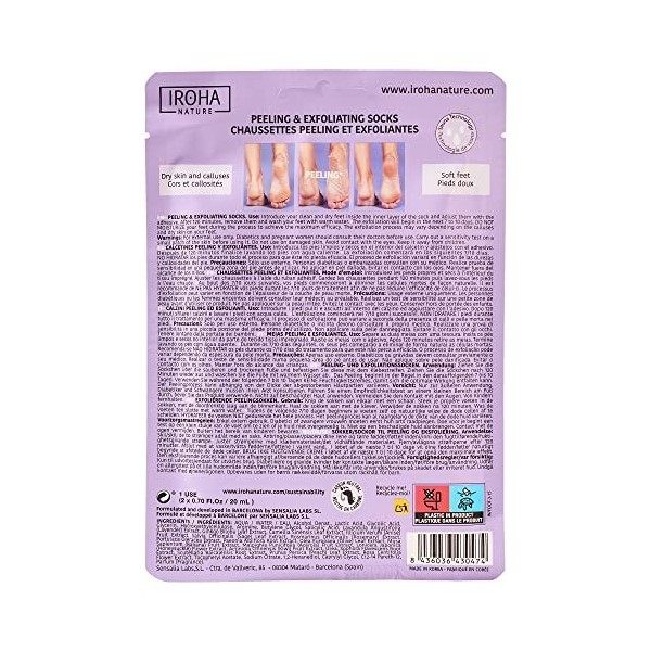 Iroha Nature Care Socks Exfoliating Lavender In-Foot-3