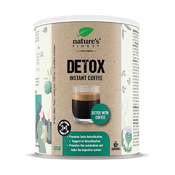 Le meilleur de la nature par Nutrisslim Detox Coffee | Mélange détox corporel entièrement naturel | Végétalien et végétarien