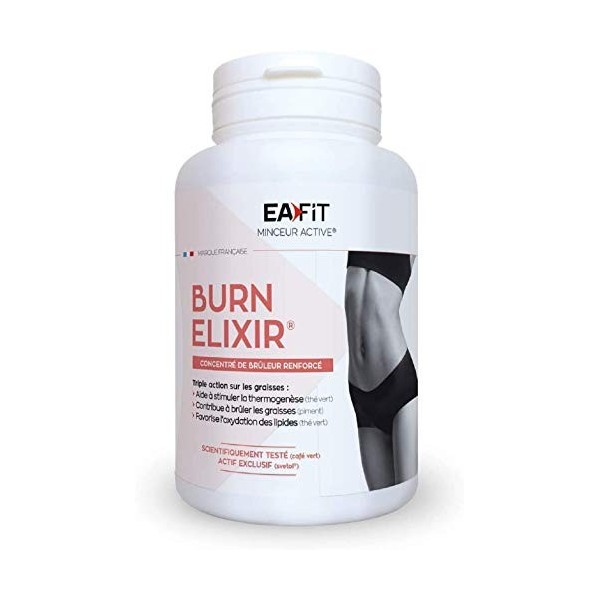 EAFIT Burn Elixir Drink - Concentré de brûleur renforcé - Programme 20 jours - Oxydation des Graisses - Participe à La Thermo