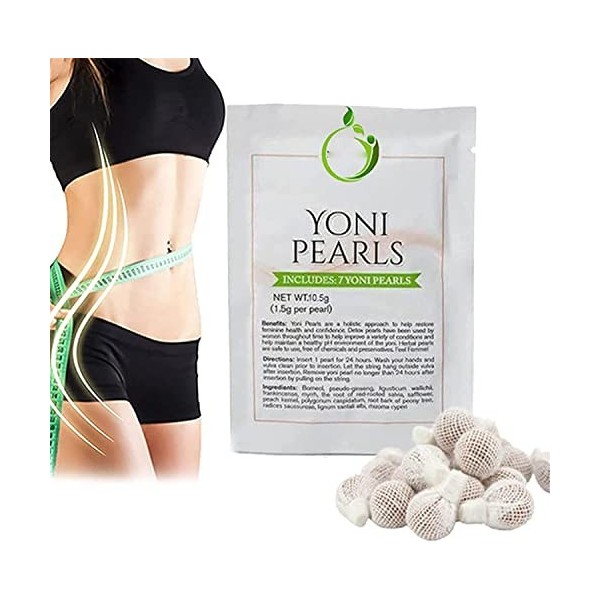 I Nature Lot de 21 perles Yoni amincissantes et détoxifiantes pour femme, perles Yoni D_etoxing féminines, restauration natur