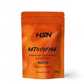 Keto Coffee by HSN | Café instantané + Café anhydre naturel + Huile de noix de coco MCT + Inuline | Vegan, sans gluten, sans 
