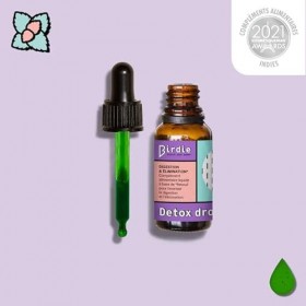 Birdie Nutrition | - [Detox Drops] - | Complément Alimentaire Liquide | Digestion & Élimination des toxines | 30 jours - 20 