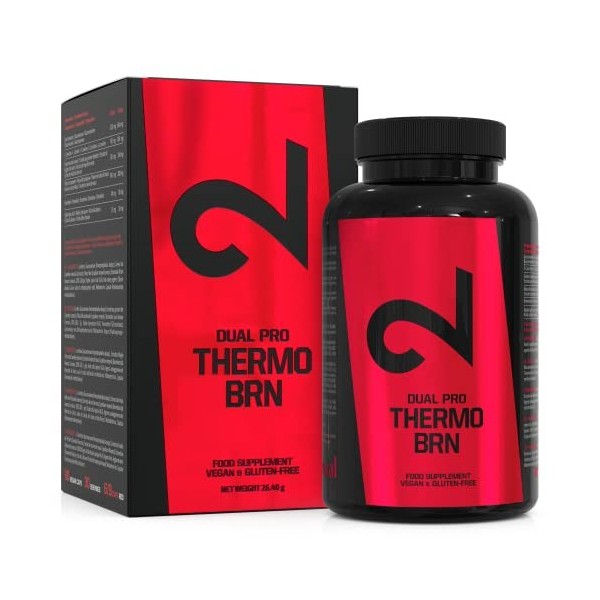 DUAL Pro Thermo BRN | 90 Gélules | Pour Hommes & Femmes |6 Ingrédients Actifs | 100% Naturelle | Sans Additifs