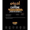 Dual Pro Caffeine|Caféine Pure|120 Capsules 100% Naturelles Végans|Sans Lactose ni Gluten|4 Mois dApprovisionnement|Pour Tou