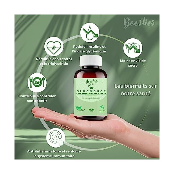 MORUS ALBA - Glucoduce – Extrait de mûrier blanc -750mg – Perte de poids – Réduit le niveau de glucose dans le sang – Réduit 