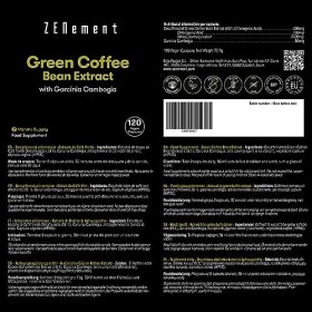 Extrait de Café Vert avec Garcinia Cambogia pure, 90 Gélules, Pour diminuer lappétit, Sans OGM, 100% Naturel | Zenement