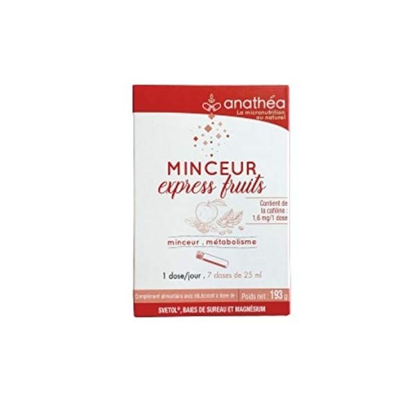 Minceur Express Fruits, 7 Flacons de 25 ml