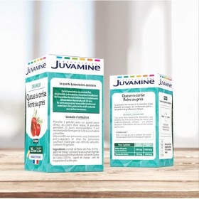 JUVAMINE - Draineur - Queue de Cerise Reine des Prés - Minceur - Vegan - 50 comprimés