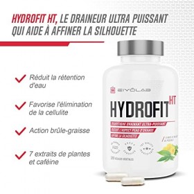 HYDROFIT HT | Detox Minceur Puissant | Draineur Naturel Anti-Cellulite et Rétention d’eau | Complexe de 7 Plantes Diurétiques