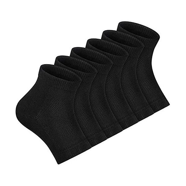 Lot de 2 paires de chaussettes hydratantes à talons en gel pour soulager les douleurs au talon - Confortables et douces - Idé