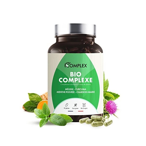 COMPLEXE DETOX BIO | Elimination, Confort Digestif, Drainage Détoxification foie, intestin | Plantes Purifiantes - Melisse, C