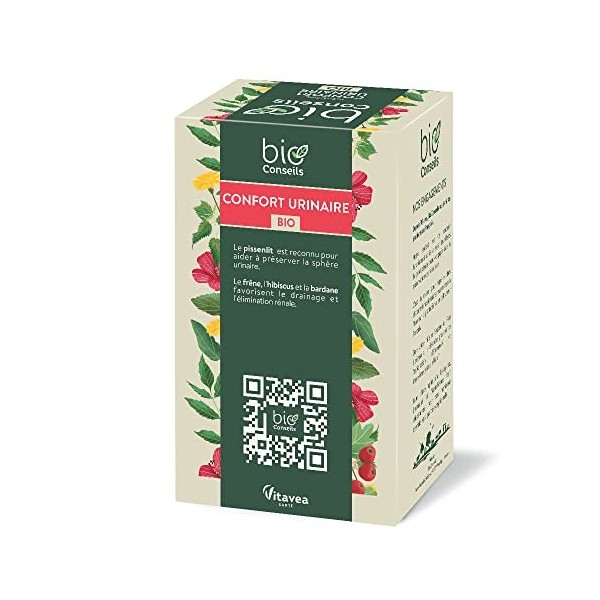 Bio Conseils - Infusion bio Confort urinaire - 20 Sachets