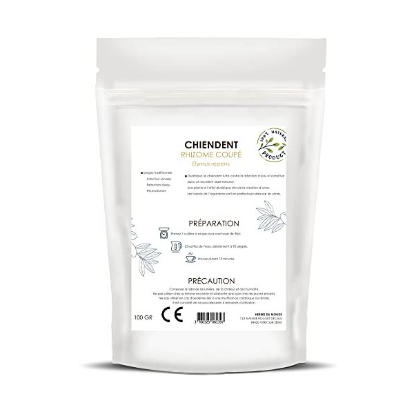 Herbes du Monde - Chiendent BIO Rhyzome coupée – 100g