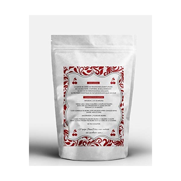 Queues de Cerises Entières Pour Tisane - Infusion Diurétique et Minceur - 50g - fabriquer et livré depuis la France -– anti-o