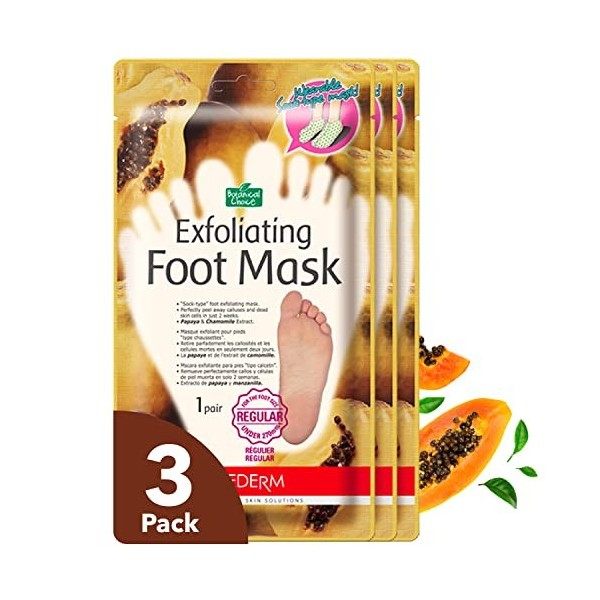 Purederm Lot de 2 masques exfoliants pour les pieds