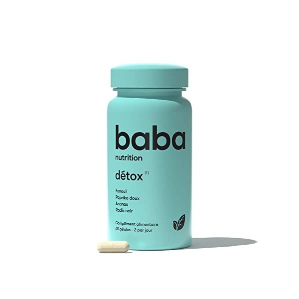 Baba Nutrition Complément alimentaire Détox | Complexe de 4 plantes certifiées bio hautement dosées pour purifier lorganisme