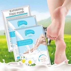Masque Peeling pour les Pieds - 3 Paires - Masque Pieds Exfoliant et Nourrissant pour Callosités, Crevasses et Pieds Secs - I