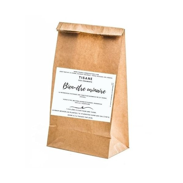 TISANE "Bien-être Urinaire" - 200g - Formule Traditionnelle - Fabriquée en France