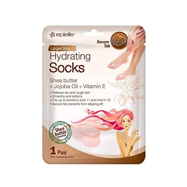 Epielle Lot de 12 masques hydratants pour mains et pieds gants et chaussettes pour mains sèches, talons secs et craquelés |