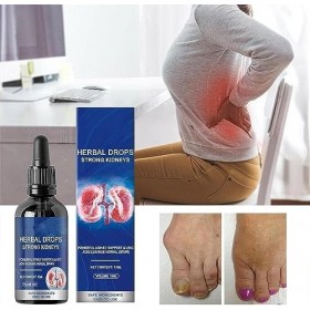 2 pièces Gouttes de soin des reins à base de plantes,Gouttes de soin Googeer,soutien puissant des reins et gouttes à base de 