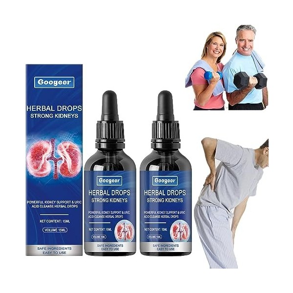 Googeer - Herbal Kidney Care Drops, Googeer Herbl Drops Strong Kidneys, Herbal Care Solotion, Herbal Kidney Drops, Joint Rela