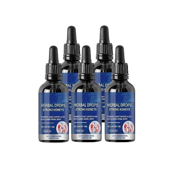 cretopwin Googeer Herbal Kidney Care Drops, Solution de Soins à Base de Plantes, Puissant Soutien des Reins et Nettoyage de l