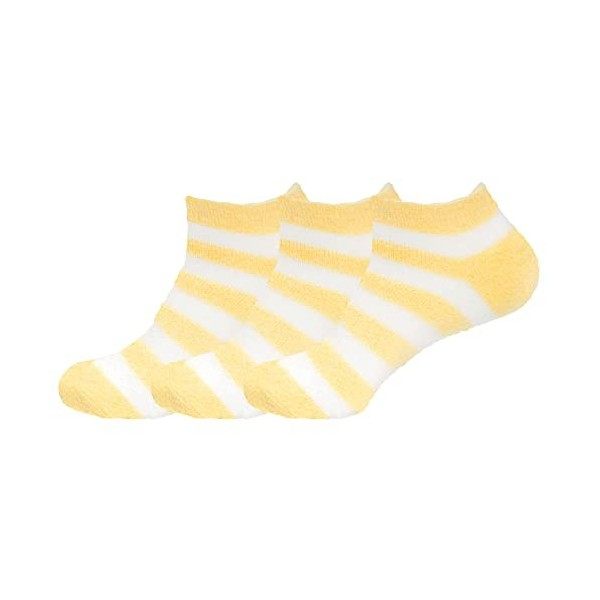 BambooMN Chaussettes pelucheuses en nylon infusées à laloe pour femme, Asst F, X-Large