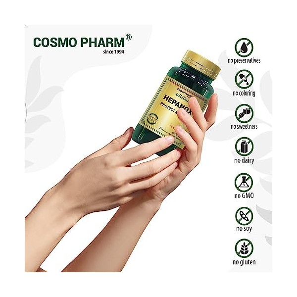 HEPANOX PROTECT & DETOX Liver Detoxification with Milk Thistle and Silymarine
