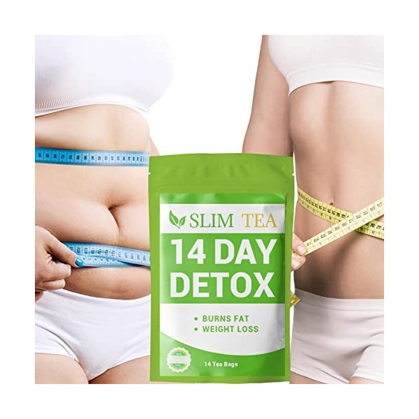 Thé brûleur de graisse | Sachets de thé Natural Diet Slim pour le soutien de lalimentation | Les sachets de thé pour le sout