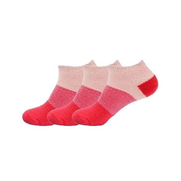 BambooMN Chaussettes pelucheuses en nylon infusées à laloe pour femme, Asst F, X-Large