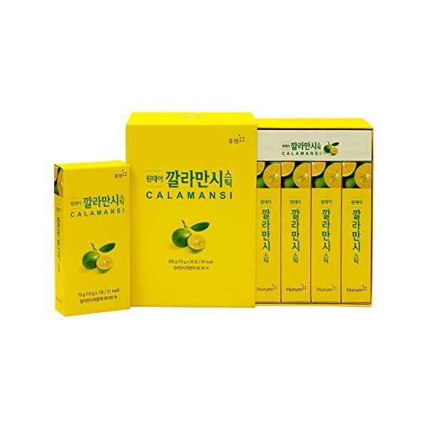 Calamansi Extrait Juice One Day Stick Detox Drink for Weight Control & Body Cleanse, 1 stick par jour, 28 sticks 10 g x 28 