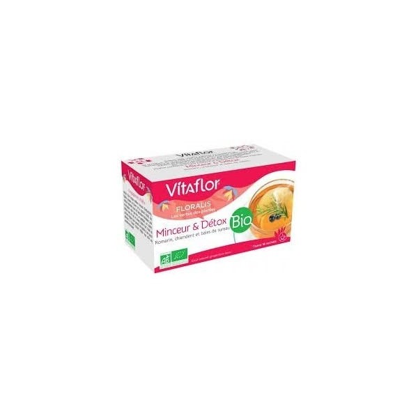 Vitaflor bio tisane minceur détox 18 sachets x1,5g