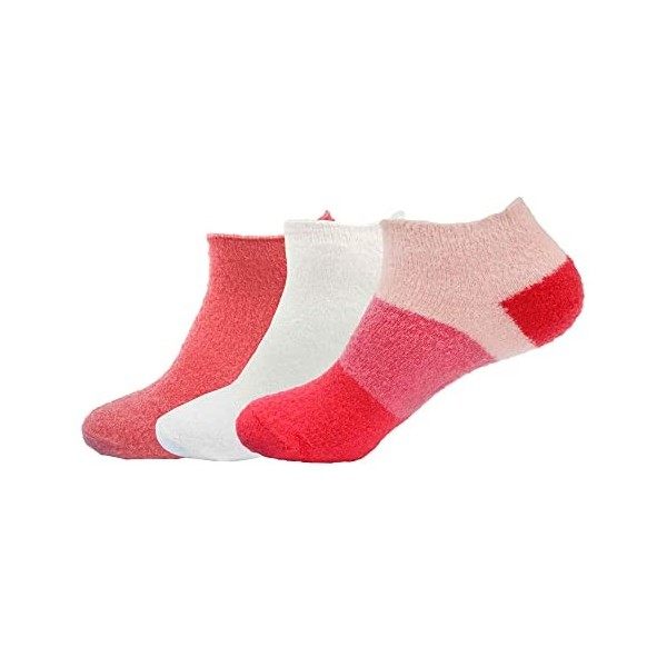 BambooMN Chaussettes pelucheuses en nylon infusées à laloe pour femme, Asst F, X-Large